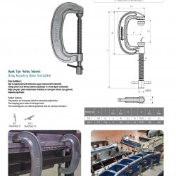 Kukamet 831 Yatay Tabanlı İşkence Tipi Clamp Hızlı Bağlantı Elemanı - Kukamet Toggle Clamp Kukamet 831 Yatay Tabanlı İşkence Tipi Clamp Hızlı Bağlantı Elemanı - Kukamet Toggle Clamp