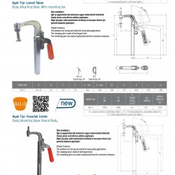 Kukamet 841 İşkence Tipi Clamp Hızlı Bağlantı Elemanı - Kukamet Toggle Clamp Kukamet 841 İşkence Tipi Clamp Hızlı Bağlantı Elemanı - Kukamet Toggle Clamp