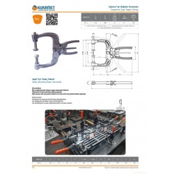 Kukamet 842 Yatay Tabanlı İşkence Tipi Clamp Hızlı Bağlantı Elemanı - Kukamet Toggle Clamp