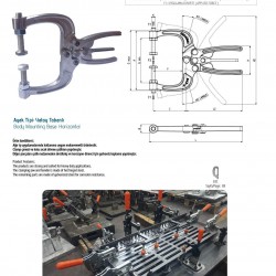Kukamet 842 Yatay Tabanlı İşkence Tipi Clamp Hızlı Bağlantı Elemanı - Kukamet Toggle Clamp Kukamet 842 Yatay Tabanlı İşkence Tipi Clamp Hızlı Bağlantı Elemanı - Kukamet Toggle Clamp