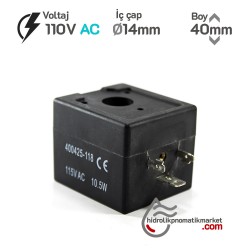 MRT4047 Pnömatik Valf Ventil Bobini 110V AC İç Çap 14mm x Boy 40mm - DIN 43650 Soket Bobin MRT4047 Pnömatik Valf Ventil Bobini 110V AC İç Çap 14mm x Boy 40mm - DIN 43650 Soket Bobin
