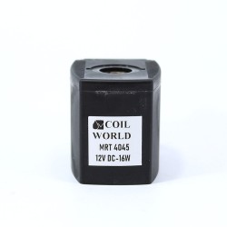 MRT4045 Pnömatik Valf Bobin 12V DC İç Çap 14,5mm x Boy 40,5mm - DIN 43650 Soket Bobin