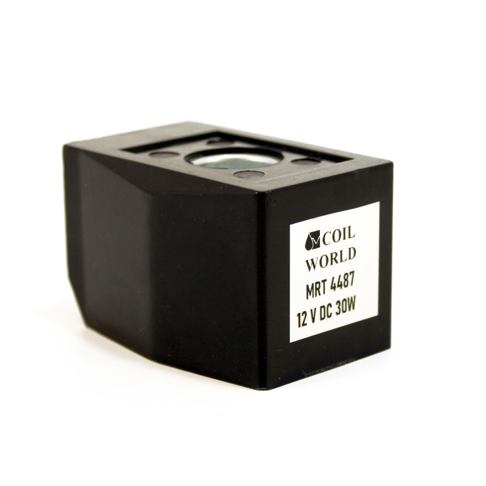 MRT4487 Pnömatik Valf Bobin 12V dC İç Çap 16mm x Boy 40,5mm - DIN 43650 Soket Bobin