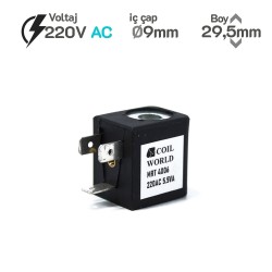 MRT4006 Pnömatik Valf Bobin 220V AC İç Çap 9mm x Boy 29,5mm - DIN 43650 Soket Bobin MRT4006 Pnömatik Valf Bobin 220V AC İç Çap 9mm x Boy 29,5mm - DIN 43650 Soket Bobin