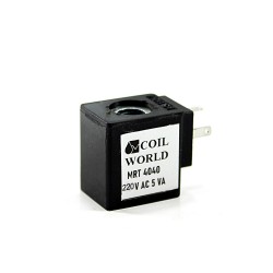 MRT4040 Pnömatik Valf Ventil Bobin 220V AC İç Çap 8mm x Boy 22,8mm - DIN 43650 Soket Bobin
