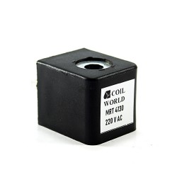 MRT4130 Pnömatik Hava Ventil Valf Bobini 220V AC İç Çap 9mm x Boy 30mm - DIN 43650 Soket Bobin