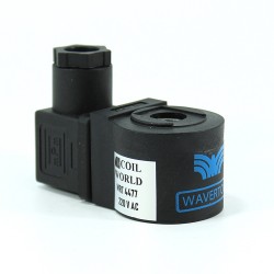 MRT4477 Pnömatik Valf Bobin 220V AC İç Çap 10mm x Boy 32mm - DIN 43650 Soket Bobin Waverton