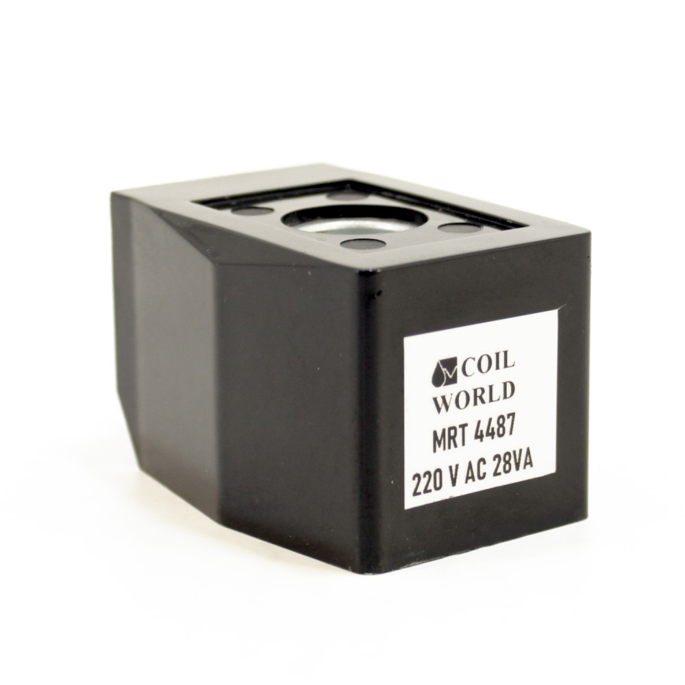 MRT4487 Pnömatik Valf Bobin 220VAC İç Çap 16mm x Boy 40,5mm - DIN 43650 Soket Bobin