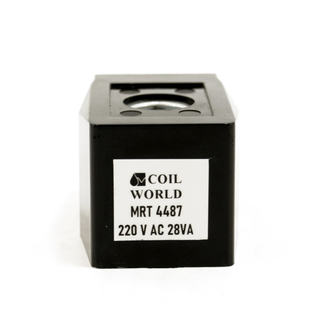 MRT4487 Pnömatik Valf Bobin 220VAC İç Çap 16mm x Boy 40,5mm - DIN 43650 Soket Bobin