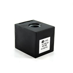 MRT2010 Pnömatik Valf Bobin 24V DC İç Çap 13mm x Boy 37mm - DIN 43650 Soket Bobin