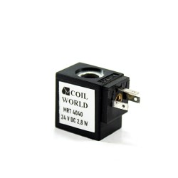 MRT4040 Pnömatik Valf Ventil Bobin 24V DC İç Çap 8mm x Boy 22,8mm - DIN 43650 Soket Bobin