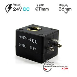 MRT4046 Pnömatik Valf Ventil Bobin 24V DC İç Çap 11mm x Boy 36mm - DIN 43650 Soket Bobin MRT4046 Pnömatik Valf Ventil Bobin 24V DC İç Çap 11mm x Boy 36mm - DIN 43650 Soket Bobin