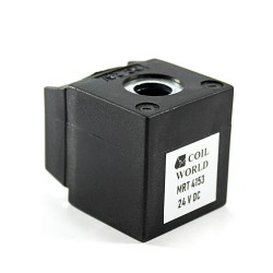 MRT4153 24V DC Pnömatik Valf Bobini İç Çap 13mm x Boy 35,5mm - DIN 43650 Soket Bobin S8LD 24 DC