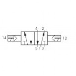 8884.52.00.35.F0 1/4-5/2 Cift Bobin  Valf Pneumax 8884.52.00.35.F0 1/4-5/2 Cift Bobin  Valf Pneumax