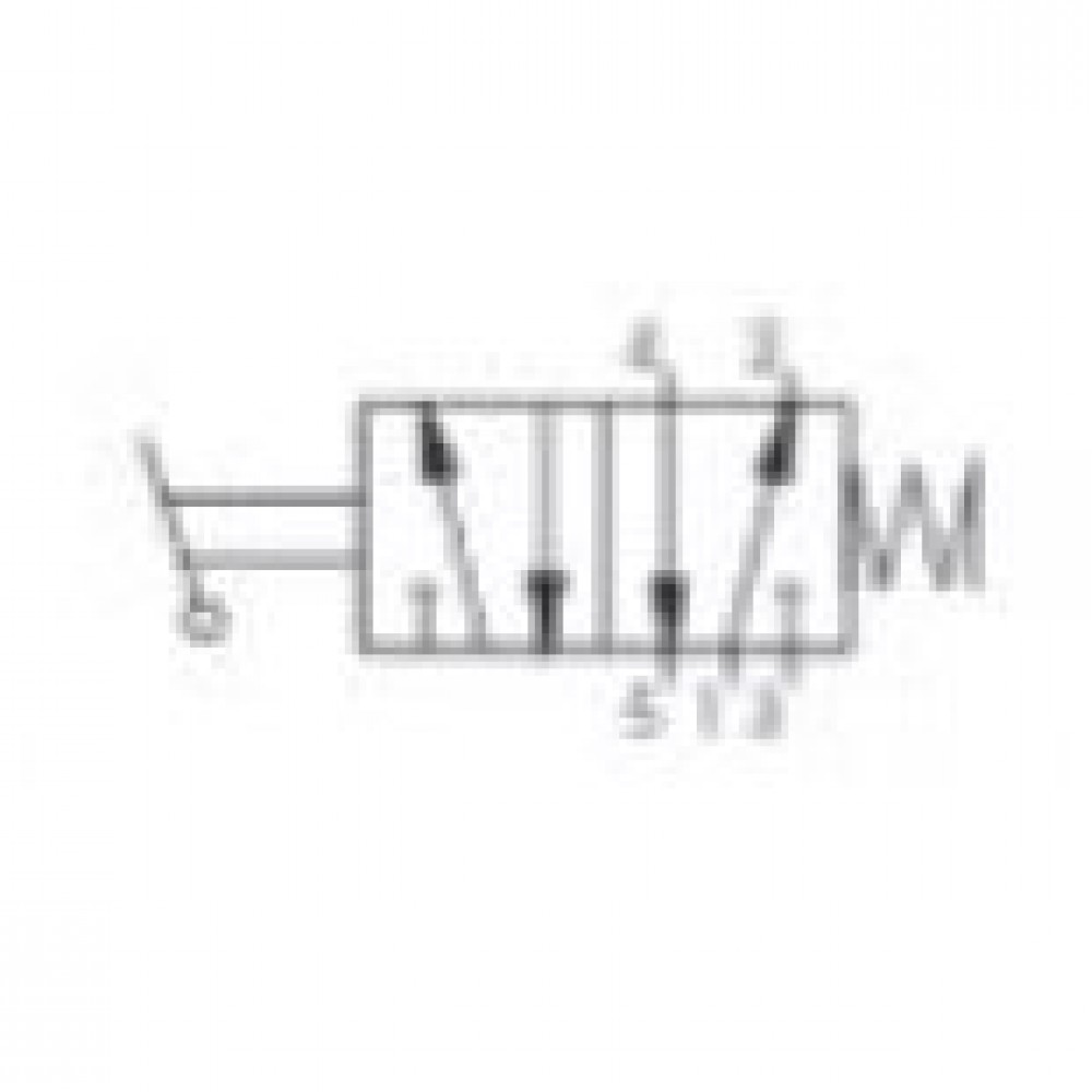 228.52.9 1/2 Kollu  Valf Pneumax 5/2 1/8 