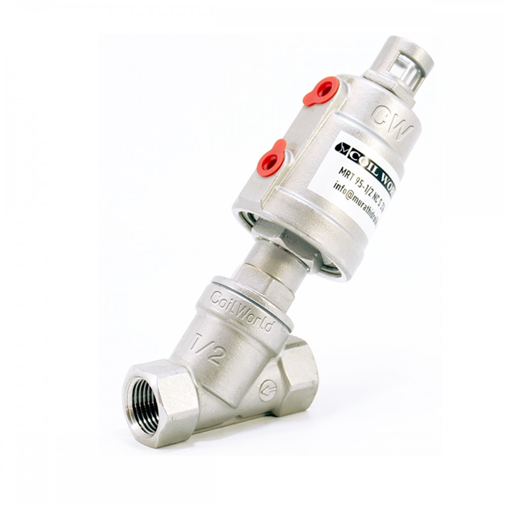 Coil World - MRT 95 Pnömatik 1/2 NC  S  316  Pistonlu Vana