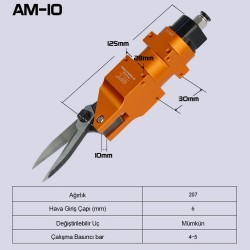 Maske Makinesi Pnömatik Kesme Makası OPT AM10 - İp Kesme Makası