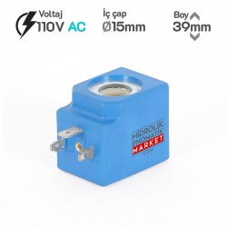 TORK 110V AC Pnömatik Hava Ventil Valf Bobini 110V DC İç Çap 15x15mm x Boy 39mm - DIN 43650 Soket Bobin TORK 110V AC Pnömatik Hava Ventil Valf Bobini 110V DC İç Çap 15x15mm x Boy 39mm - DIN 43650 Soket Bobin
