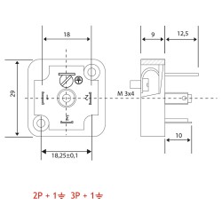 MRT 9008  AV02 2F - AV03 2F Bobin Bağlantı Soketi Baza Bases 3pimli Geniş Tip DIN43650 Mrt 9008 MRT 9008  AV02 2F - AV03 2F Bobin Bağlantı Soketi Baza Bases 3pimli Geniş Tip DIN43650 Mrt 9008