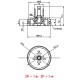 8mm Hidrolik Pnömatik Bobin Bağlantı Soketi CR06OR - CR07OR Baza Bases 4pimli Dar Tip Mrt 9011