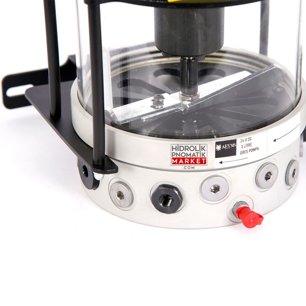Gres Hat Yağlama Ünitesi 3 Kg 220V / 110V AC Sabit Yağ Pompası Bağlantı R1/8"  - R1/4" 